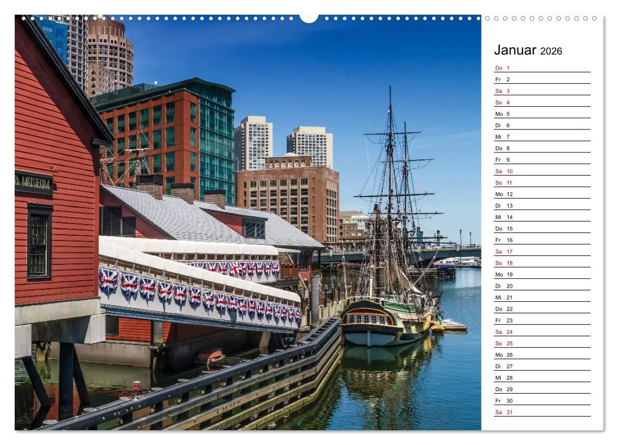 Bild: 9783457857175 | Stadtansichten aus Boston (Wandkalender 2026 DIN A2 quer), CALVENDO...