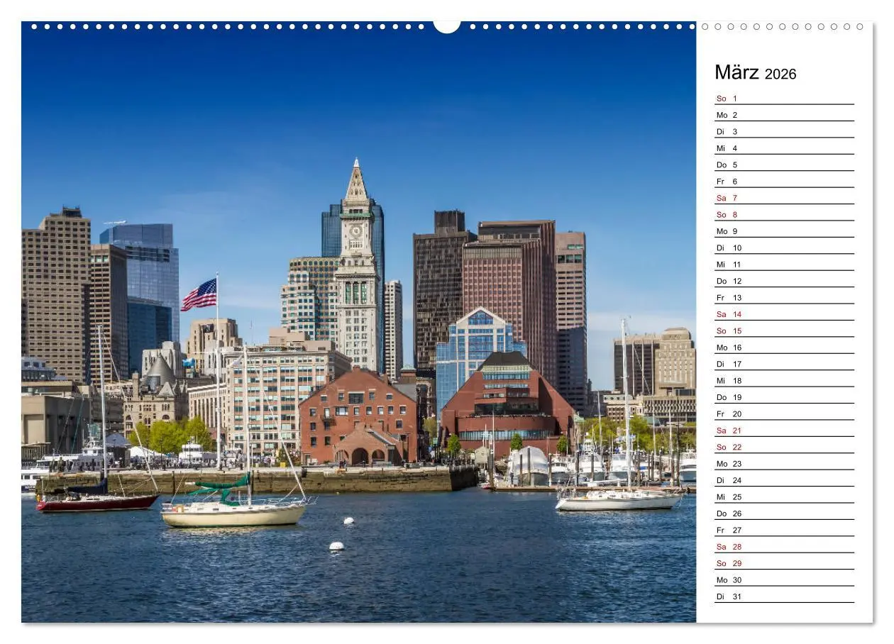 Bild: 9783457857175 | Stadtansichten aus Boston (Wandkalender 2026 DIN A2 quer), CALVENDO...