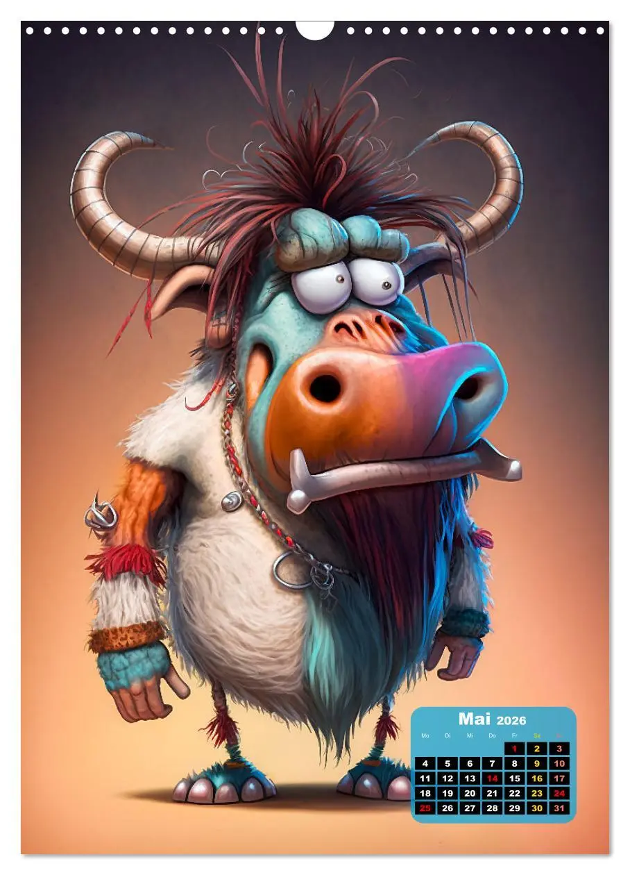 Bild: 9783516327175 | FETZIG EXOTISCH (Wandkalender 2026 DIN A3 hoch), CALVENDO...