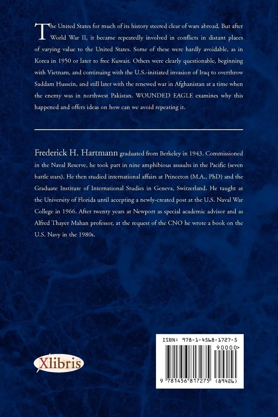 Rückseite: 9781456817275 | Wounded Eagle | Frederick H. Hartmann | Taschenbuch | Englisch | 2011