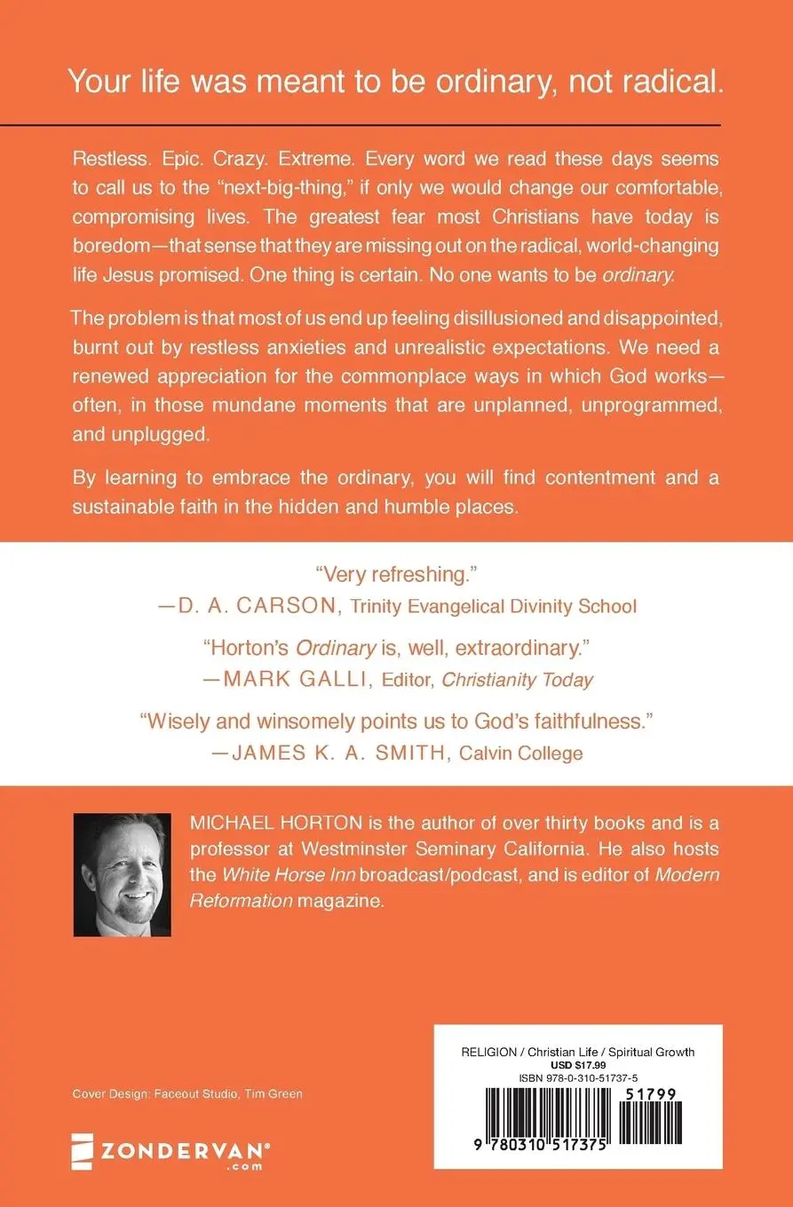 Rückseite: 9780310517375 | Ordinary | Sustainable Faith in a Radical, Restless World | Horton