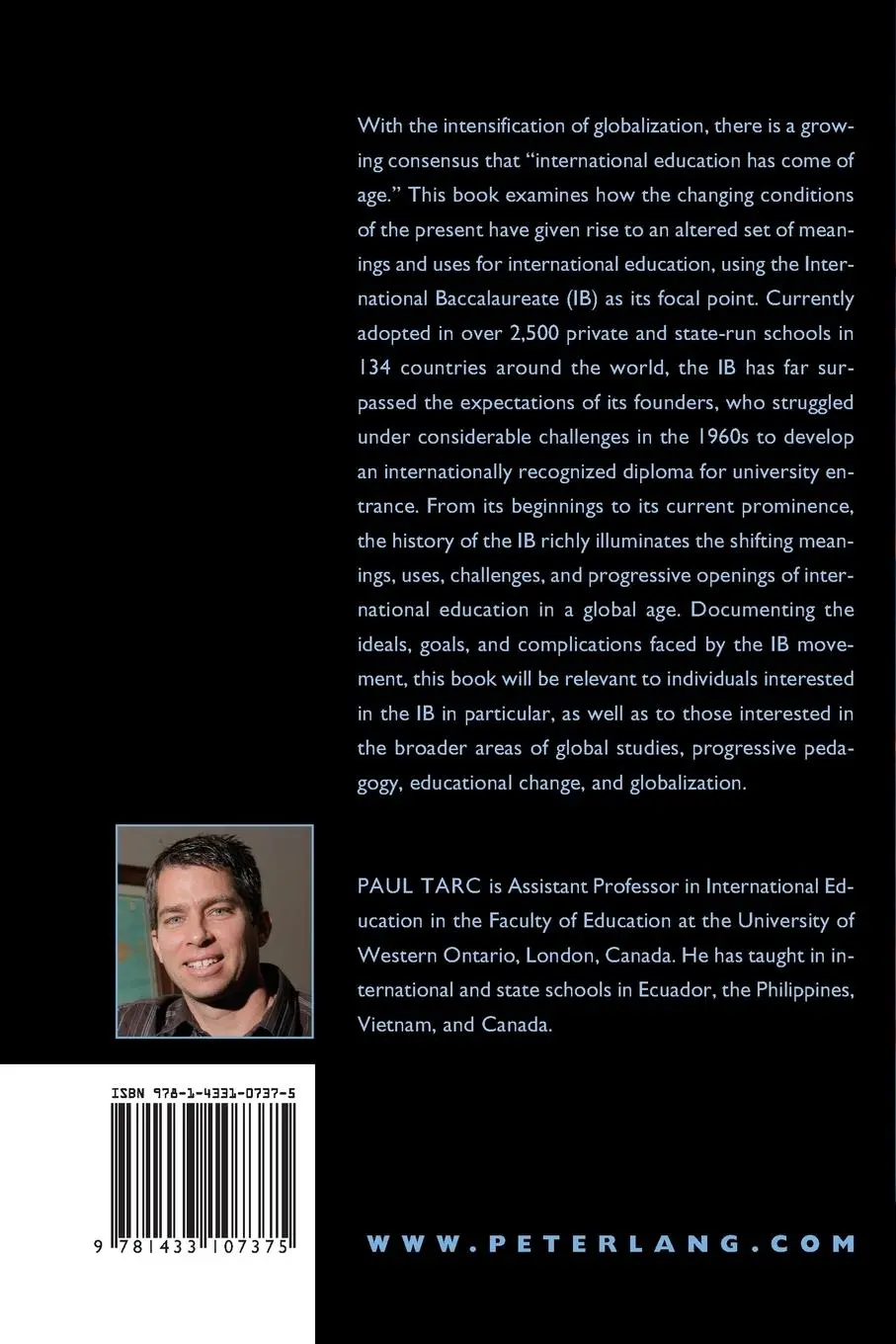 Rückseite: 9781433107375 | Global Dreams, Enduring Tensions | Paul Tarc | Taschenbuch | Paperback