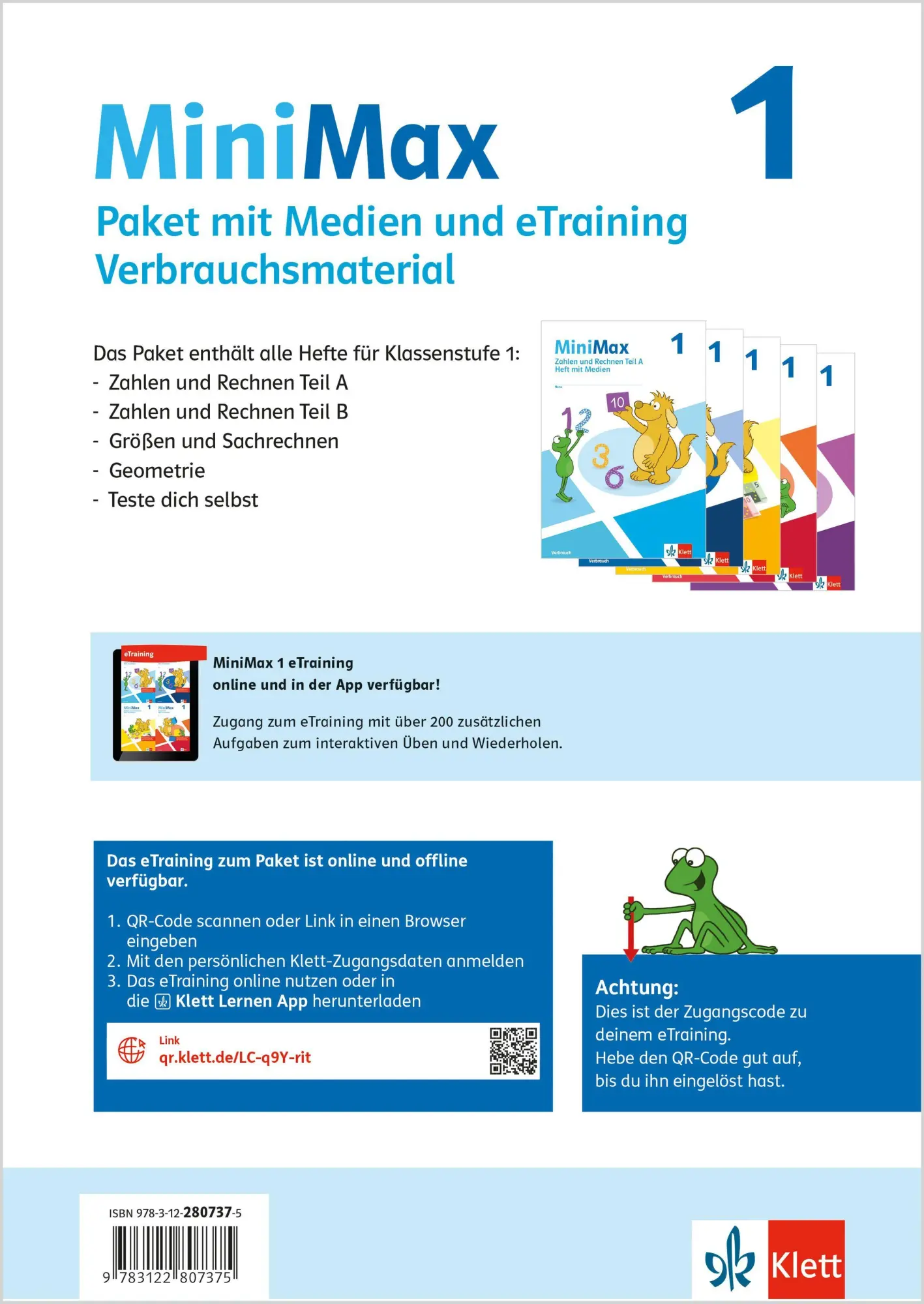 Cover: 9783122807375 | MiniMax 1. Paket Themenhefte mit Medien und eTraining (5 Hefte:...