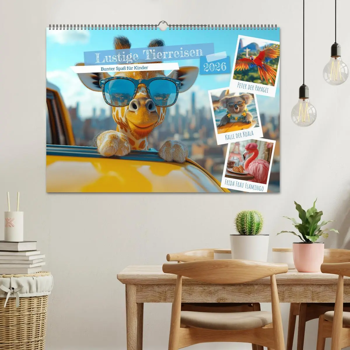 Bild: 9783516617375 | Lustige Tierreisen - Bunter Spaß für Kinder (Wandkalender 2026 DIN...