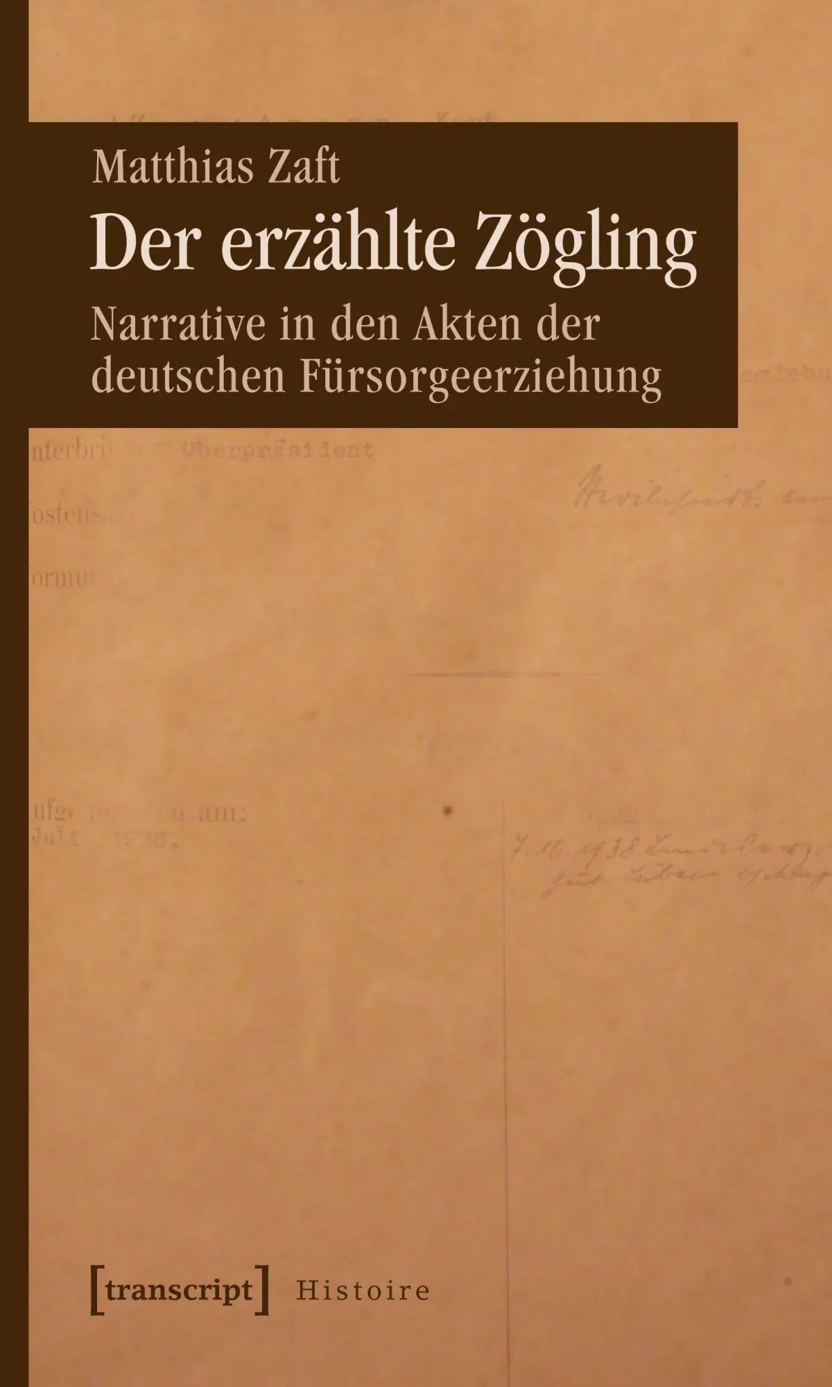 Cover: 9783837617375 | Der erzählte Zögling | Matthias Zaft | Taschenbuch | 402 S. | Deutsch