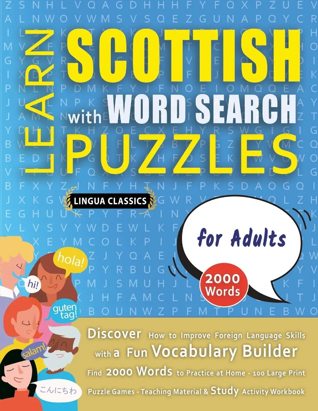Cover: 9798349037375 | LEARN SCOTTISH WITH WORD SEARCH PUZZLES FOR ADULTS - Discover How...