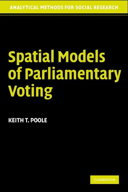 Cover: 9780521617475 | Spatial Models Parliamentary Voting | Keith T. Poole | Taschenbuch