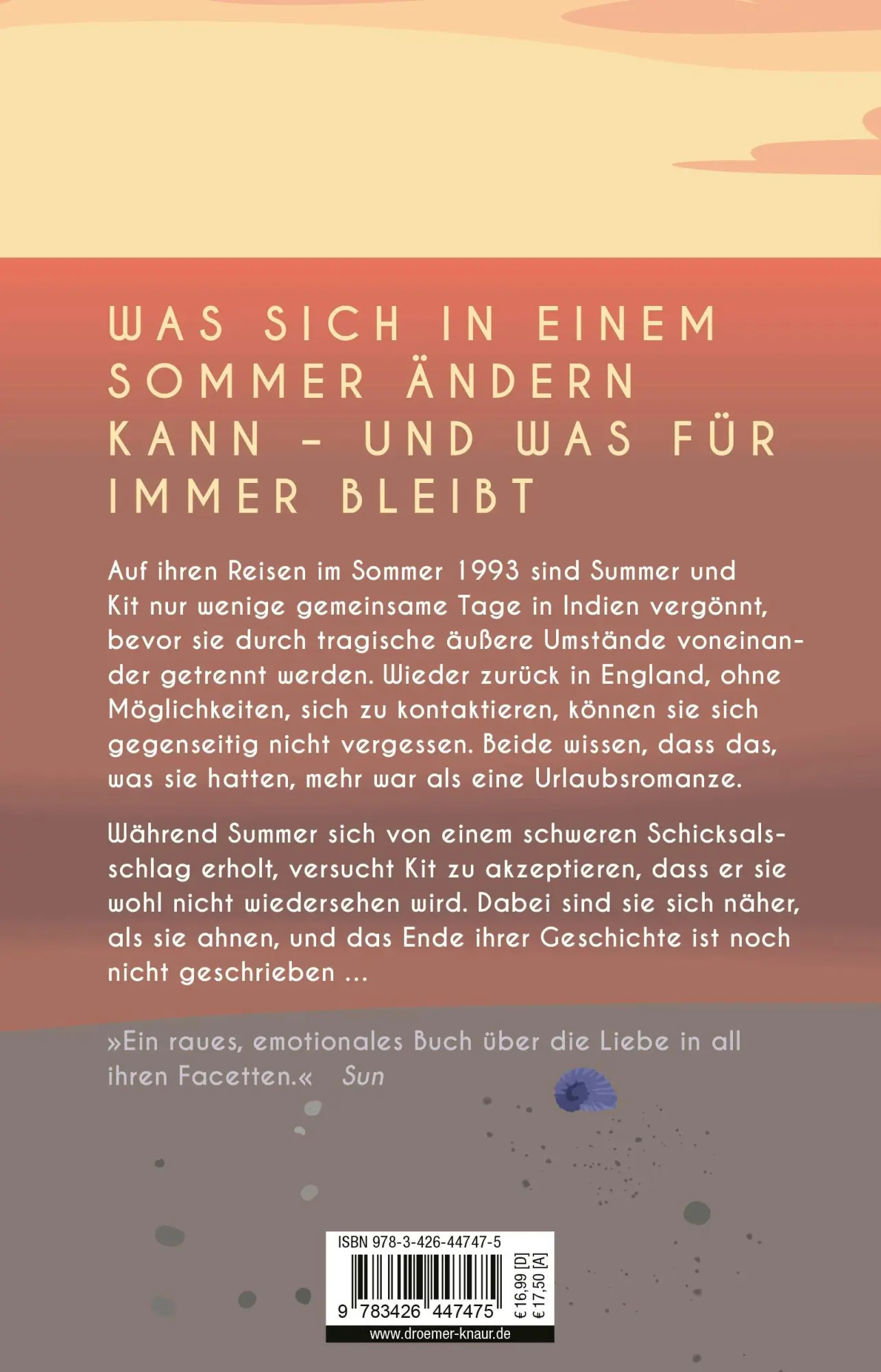 Rückseite: 9783426447475 | Der Zufall eines Sommers | Roman | Saskia Sarginson | Taschenbuch