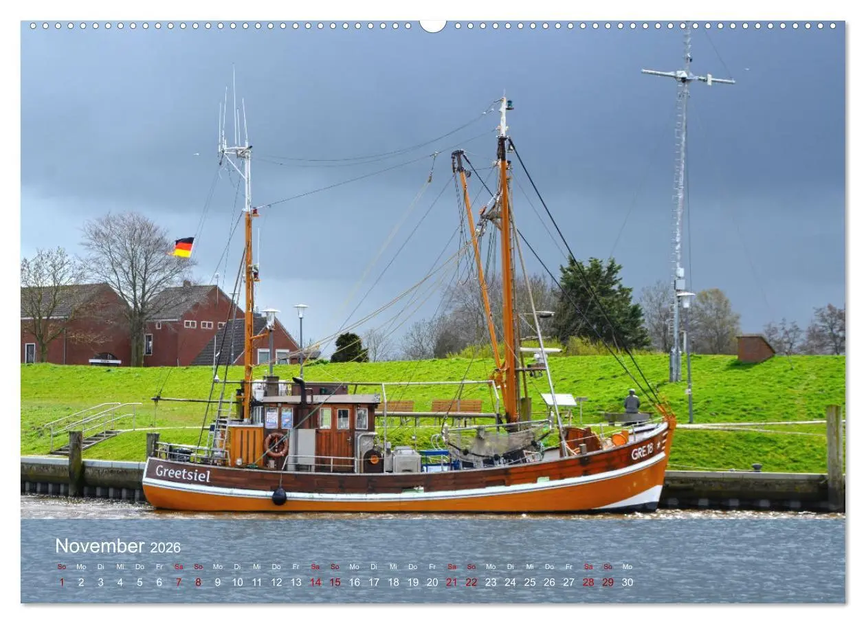 Bild: 9783457517475 | Nordsee-Krabbenkutter (Wandkalender 2026 DIN A2 quer), CALVENDO...