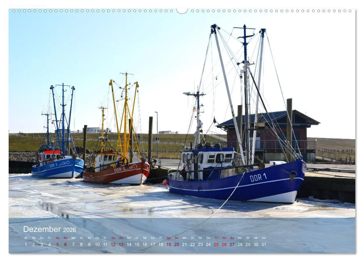 Bild: 9783457517475 | Nordsee-Krabbenkutter (Wandkalender 2026 DIN A2 quer), CALVENDO...