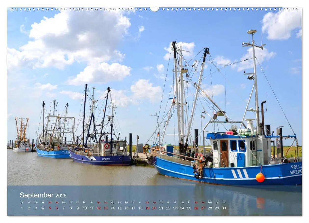 Bild: 9783457517475 | Nordsee-Krabbenkutter (Wandkalender 2026 DIN A2 quer), CALVENDO...