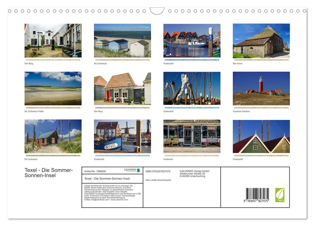 Bild: 9783457827475 | Texel - Die Sommer-Sonnen-Insel (Wandkalender 2026 DIN A3 quer),...