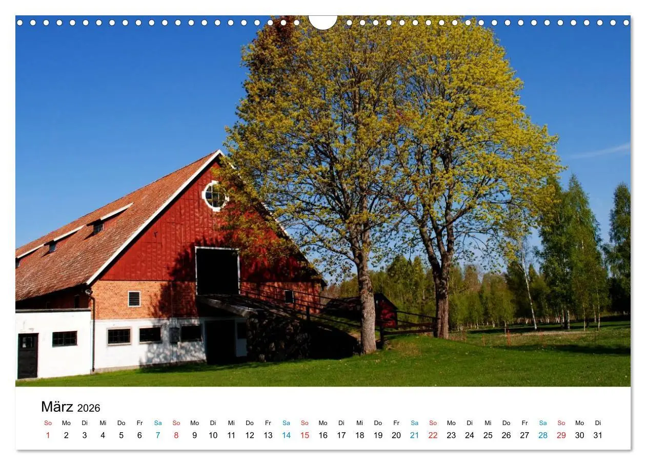 Bild: 9783516227475 | Schweden (Wandkalender 2026 DIN A3 quer), CALVENDO Monatskalender