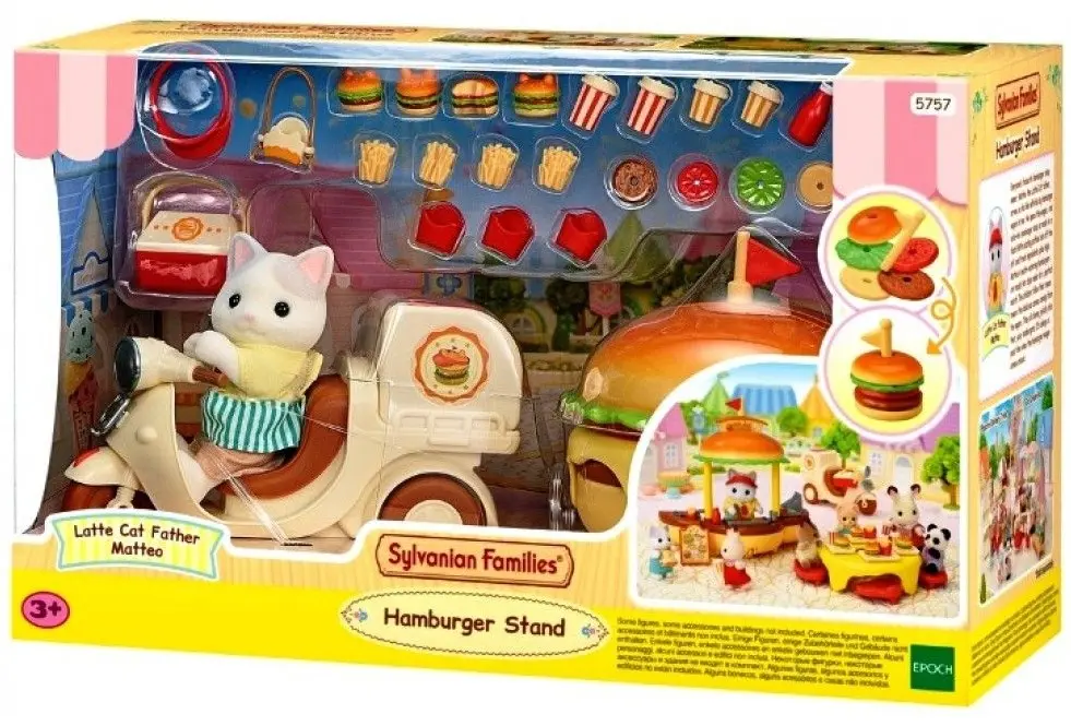 Cover: 5054131057575 | Sylvanian Families 5757 - Hamburger Stand, Mobiler Hamburger Imbiss...