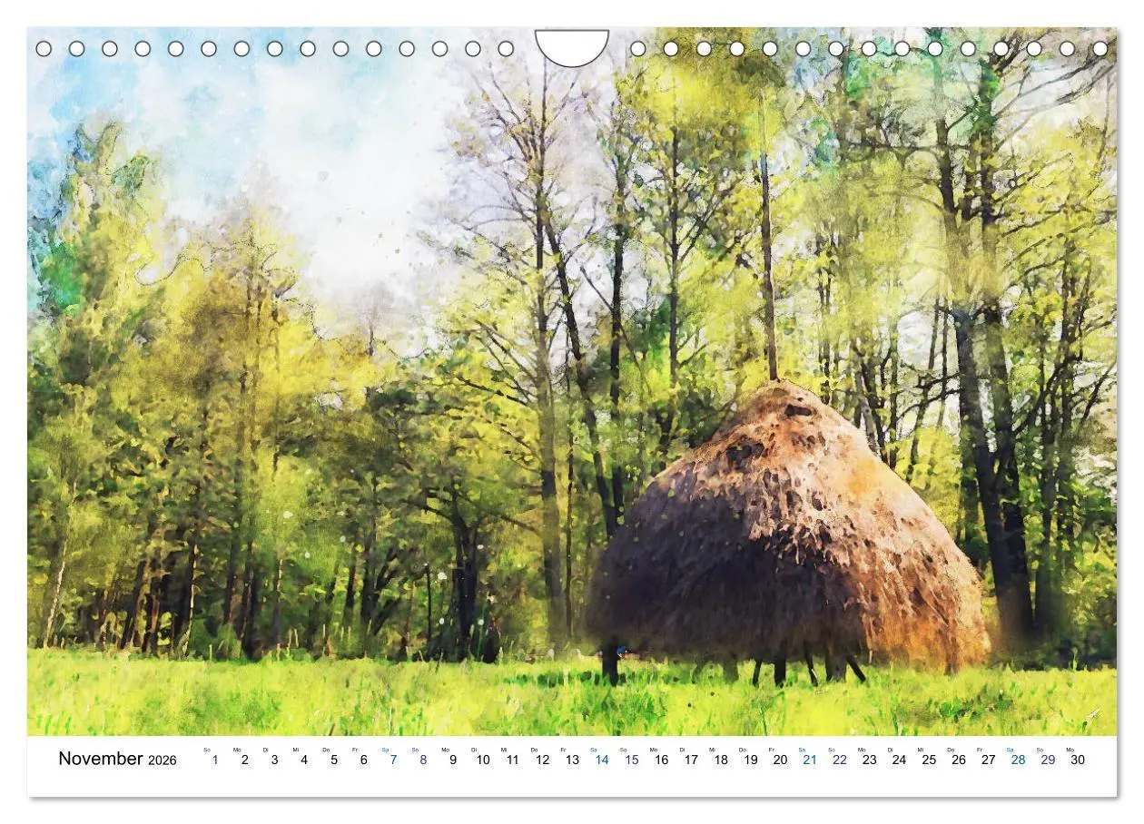 Bild: 9783457677575 | Spreewald Aquarell Impressionen (Wandkalender 2026 DIN A4 quer),...