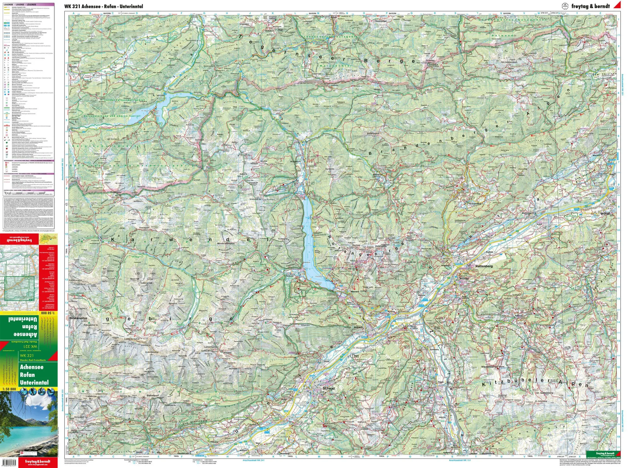 Bild: 9783850847575 | Achensee, Rofan, Unterinntal 1 : 50 000 | (Land-)Karte | Deutsch