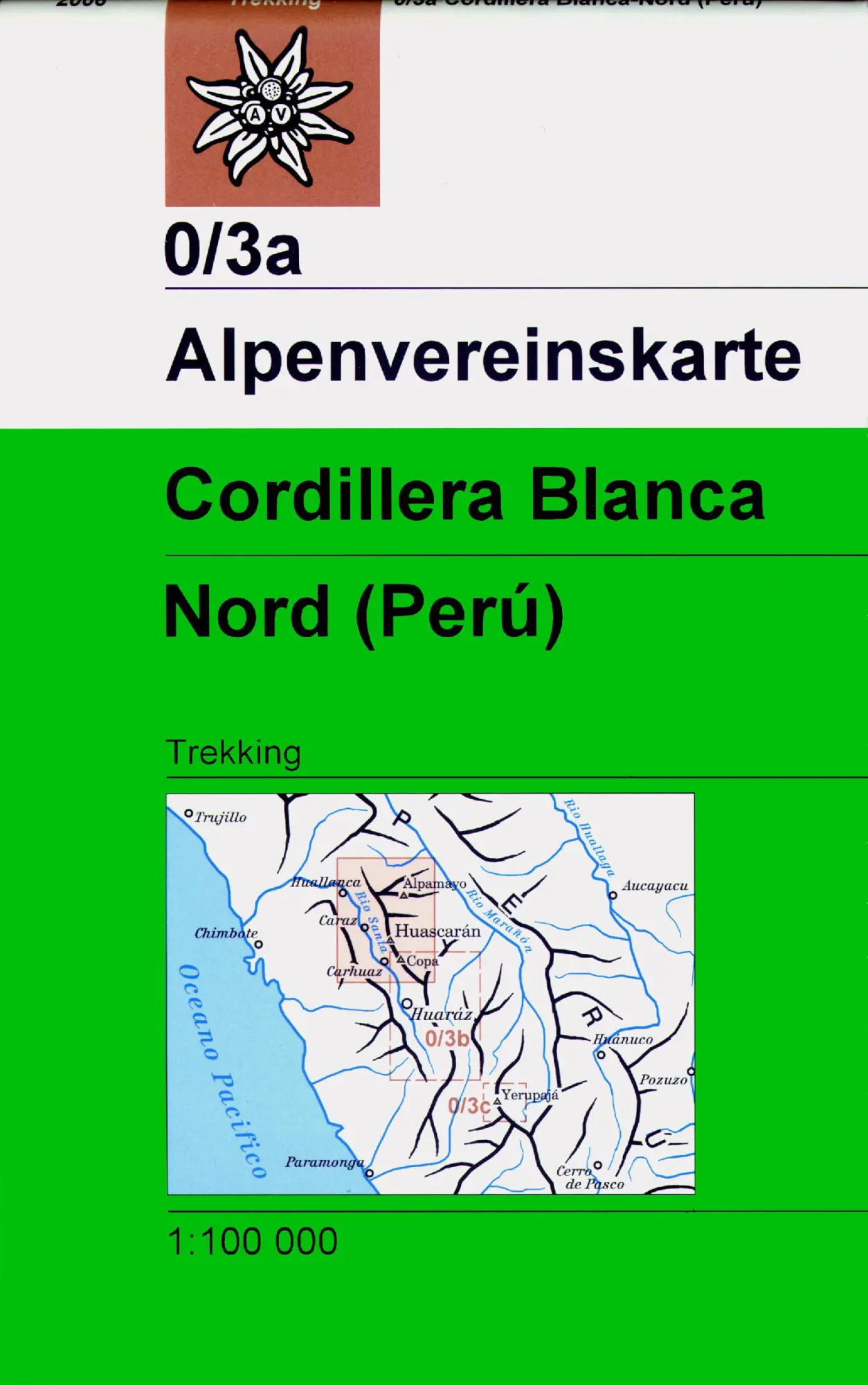 Cover: 9783928777575 | DAV Alpenvereinskarte 0/3A Cordillera Blanca Nordteil 1 : 100 000