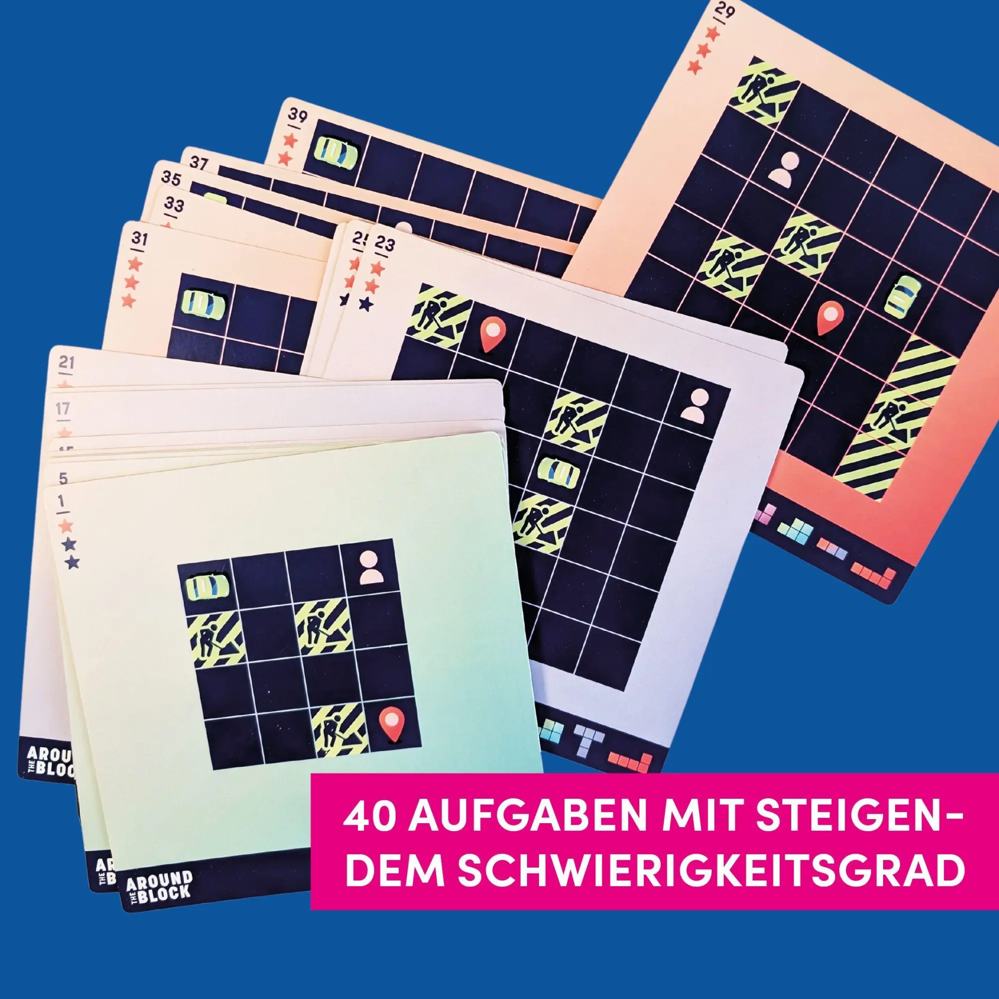 Bild: 4007742187675 | Around the Block - Unterwegs im Straßenlabyrinth | Frechverlag | Spiel