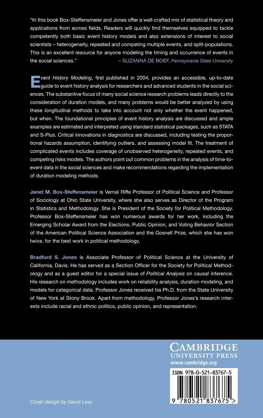 Rückseite: 9780521837675 | Event History Modeling | A Guide for Social Scientists | Buch | 2012