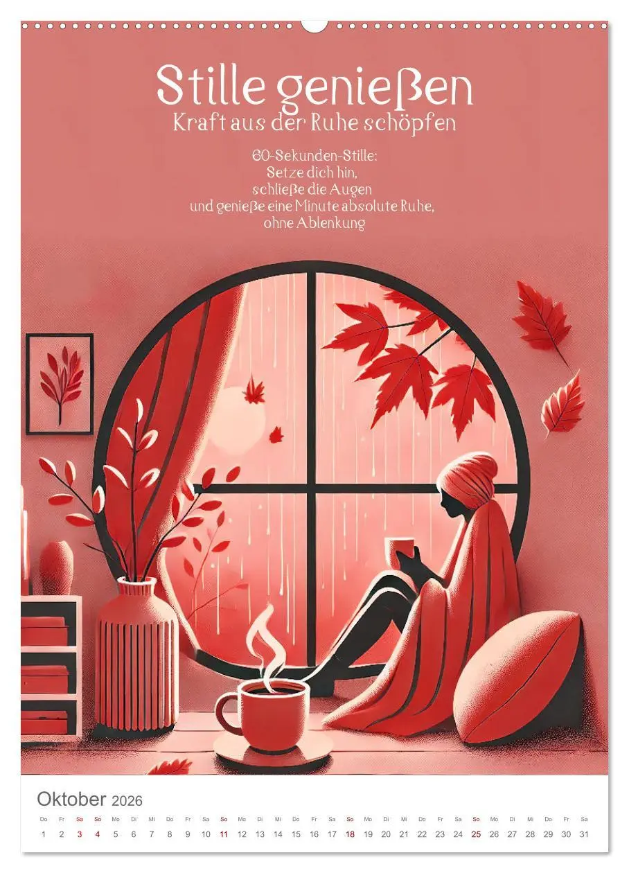 Bild: 9783457287675 | Dein Anti-Stress Kalender - Monatliche Inspirationen für mehr...