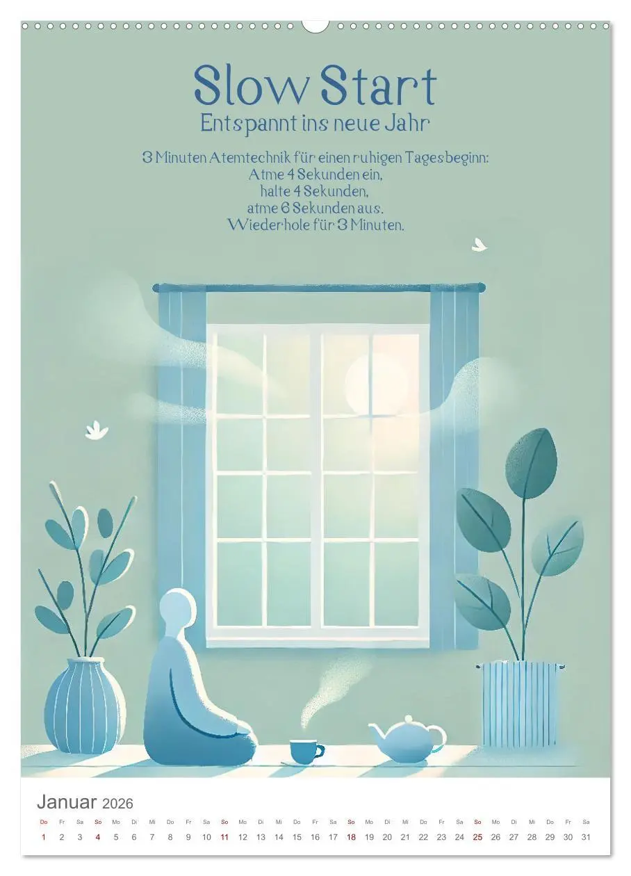 Bild: 9783457287675 | Dein Anti-Stress Kalender - Monatliche Inspirationen für mehr...
