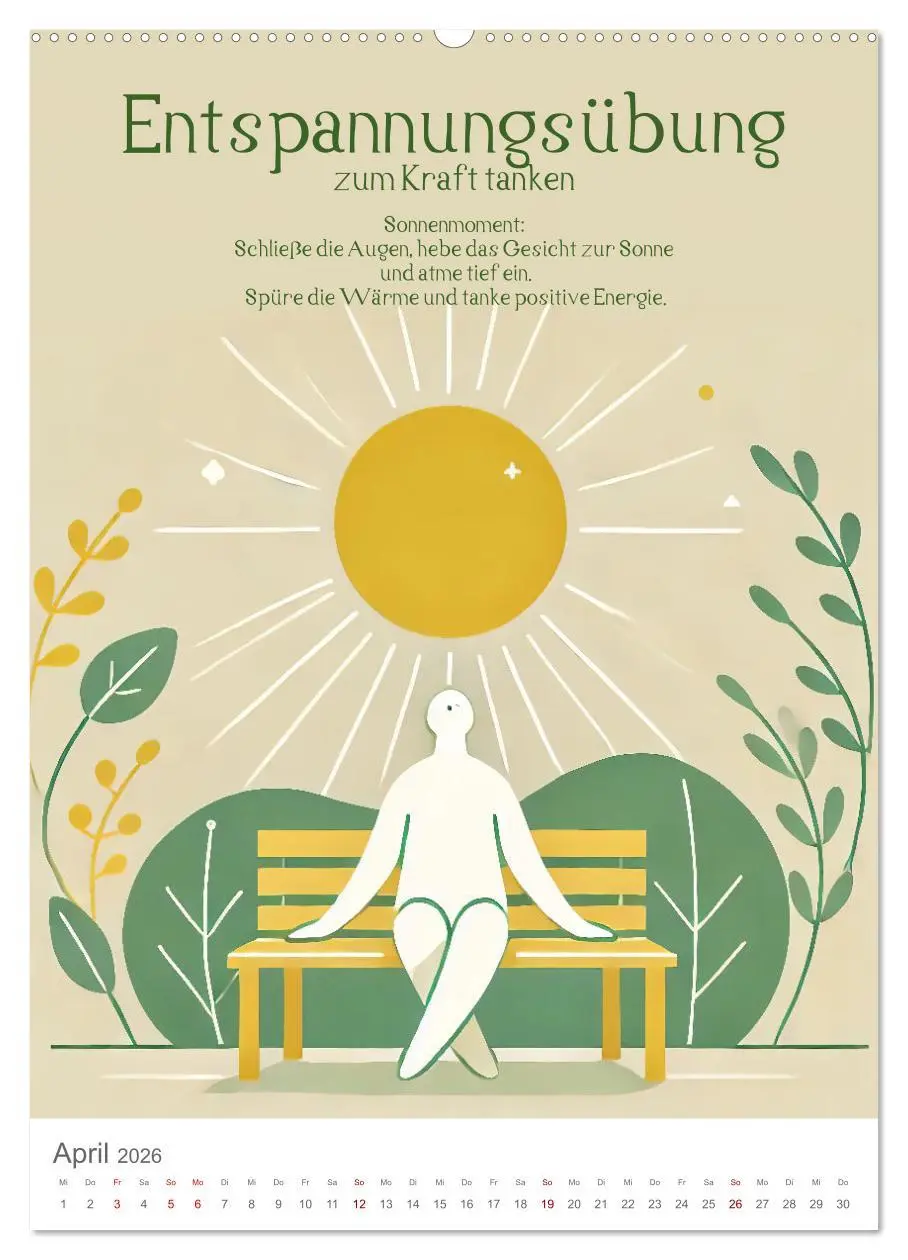 Bild: 9783457287675 | Dein Anti-Stress Kalender - Monatliche Inspirationen für mehr...