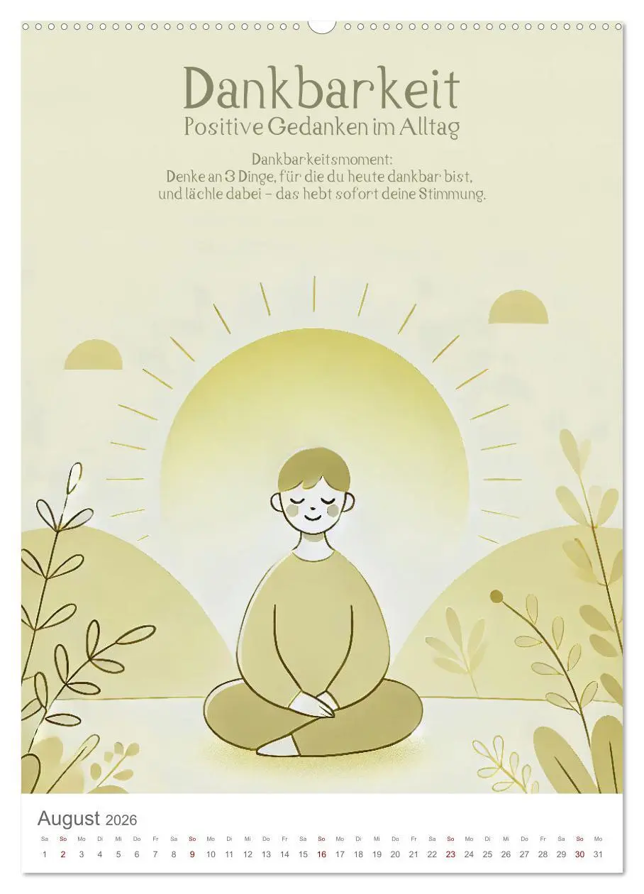 Bild: 9783457287675 | Dein Anti-Stress Kalender - Monatliche Inspirationen für mehr...