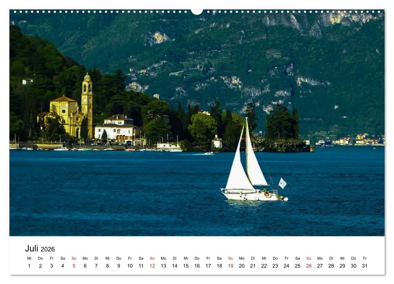 Bild: 9783516137675 | Impressionen vom Comer See (Wandkalender 2026 DIN A2 quer),...