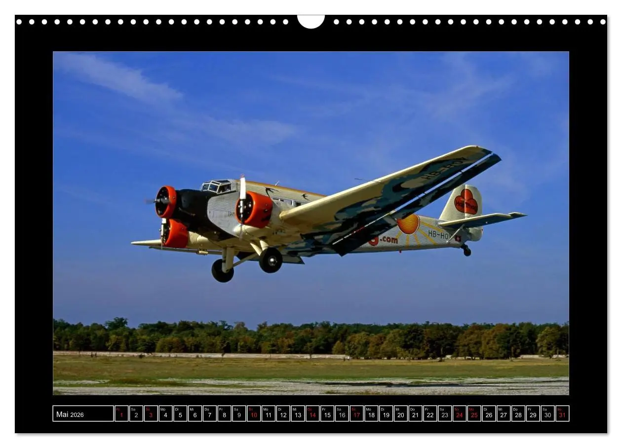 Bild: 9783516207675 | JU-AIR Ju-52 (Wandkalender 2026 DIN A3 quer), CALVENDO Monatskalender