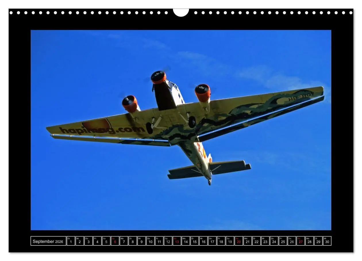 Bild: 9783516207675 | JU-AIR Ju-52 (Wandkalender 2026 DIN A3 quer), CALVENDO Monatskalender