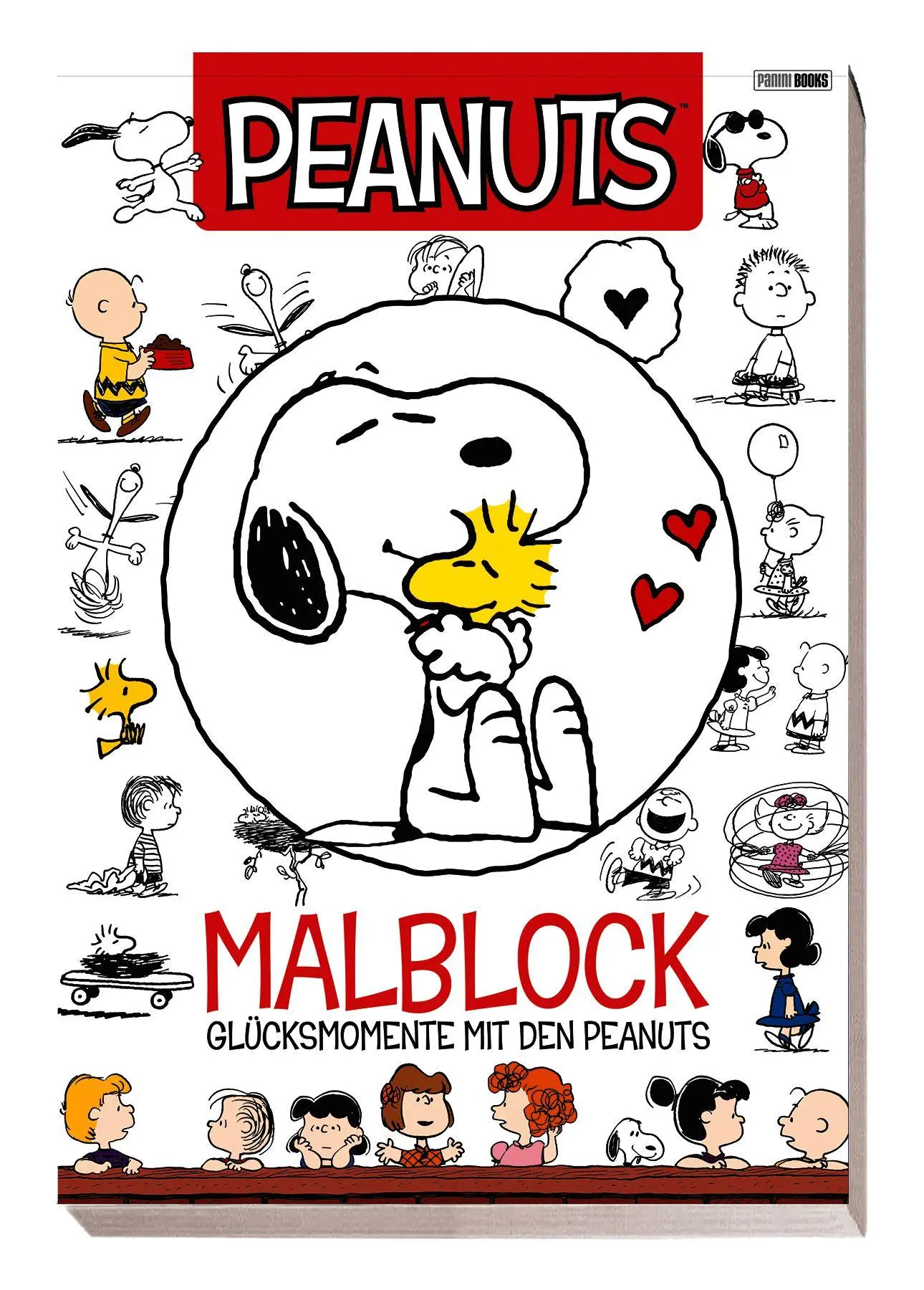 Cover: 9783833247675 | Peanuts: Malblock - Glücksmomente mit den Peanuts | Malblock | Panini