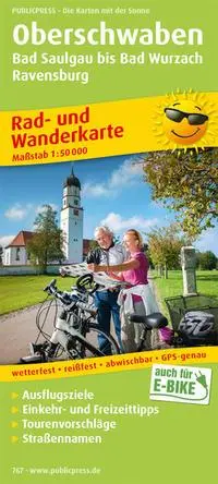 Cover: 9783899207675 | Oberschwaben, Bad Saulgau bis Bad Wurzach, Ravensburg 1 : 50 000