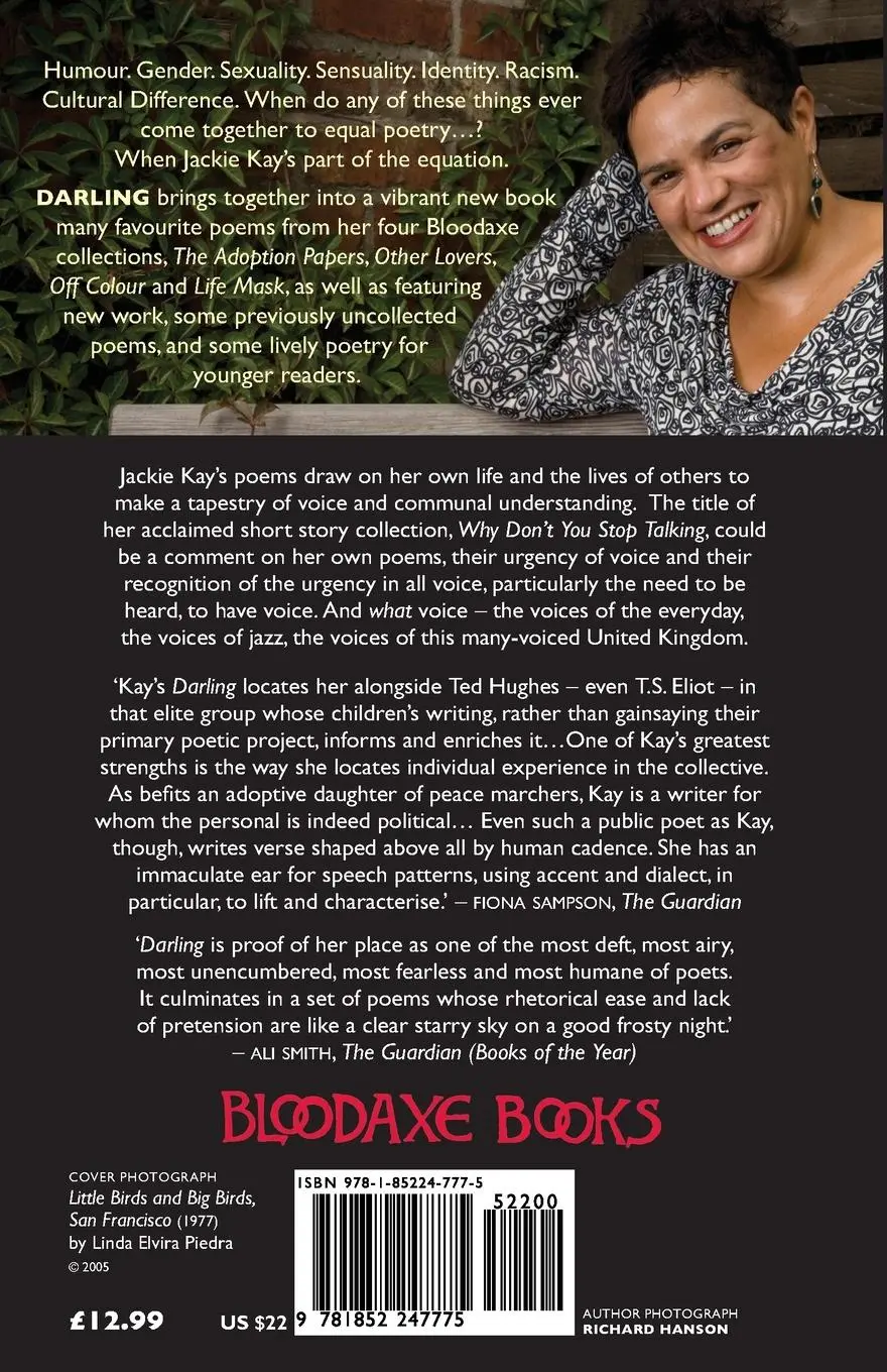 Rückseite: 9781852247775 | Darling | New &amp; Selected Poems | Jackie Kay | Taschenbuch | Englisch