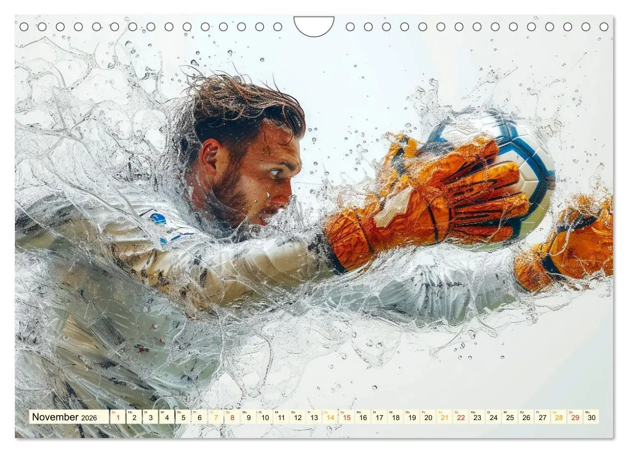 Bild: 9783457347775 | Fußball Torwart (Wandkalender 2026 DIN A4 quer), CALVENDO...