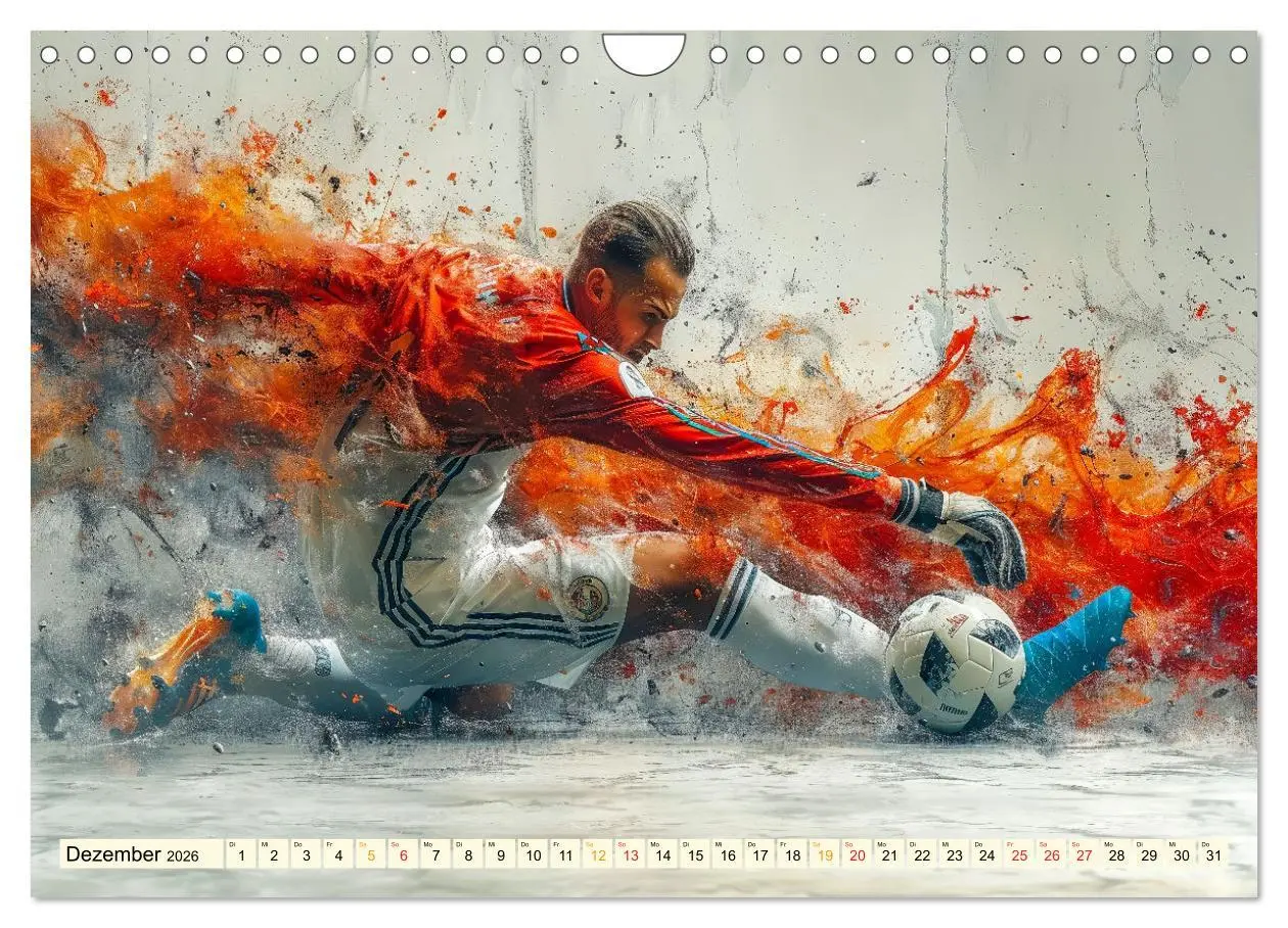 Bild: 9783457347775 | Fußball Torwart (Wandkalender 2026 DIN A4 quer), CALVENDO...