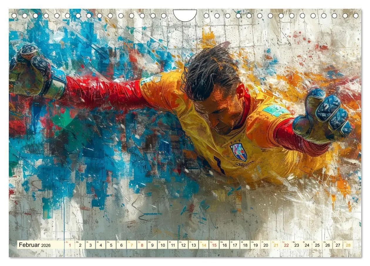 Bild: 9783457347775 | Fußball Torwart (Wandkalender 2026 DIN A4 quer), CALVENDO...