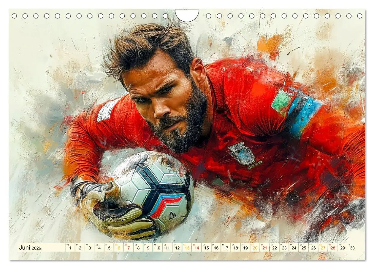 Bild: 9783457347775 | Fußball Torwart (Wandkalender 2026 DIN A4 quer), CALVENDO...