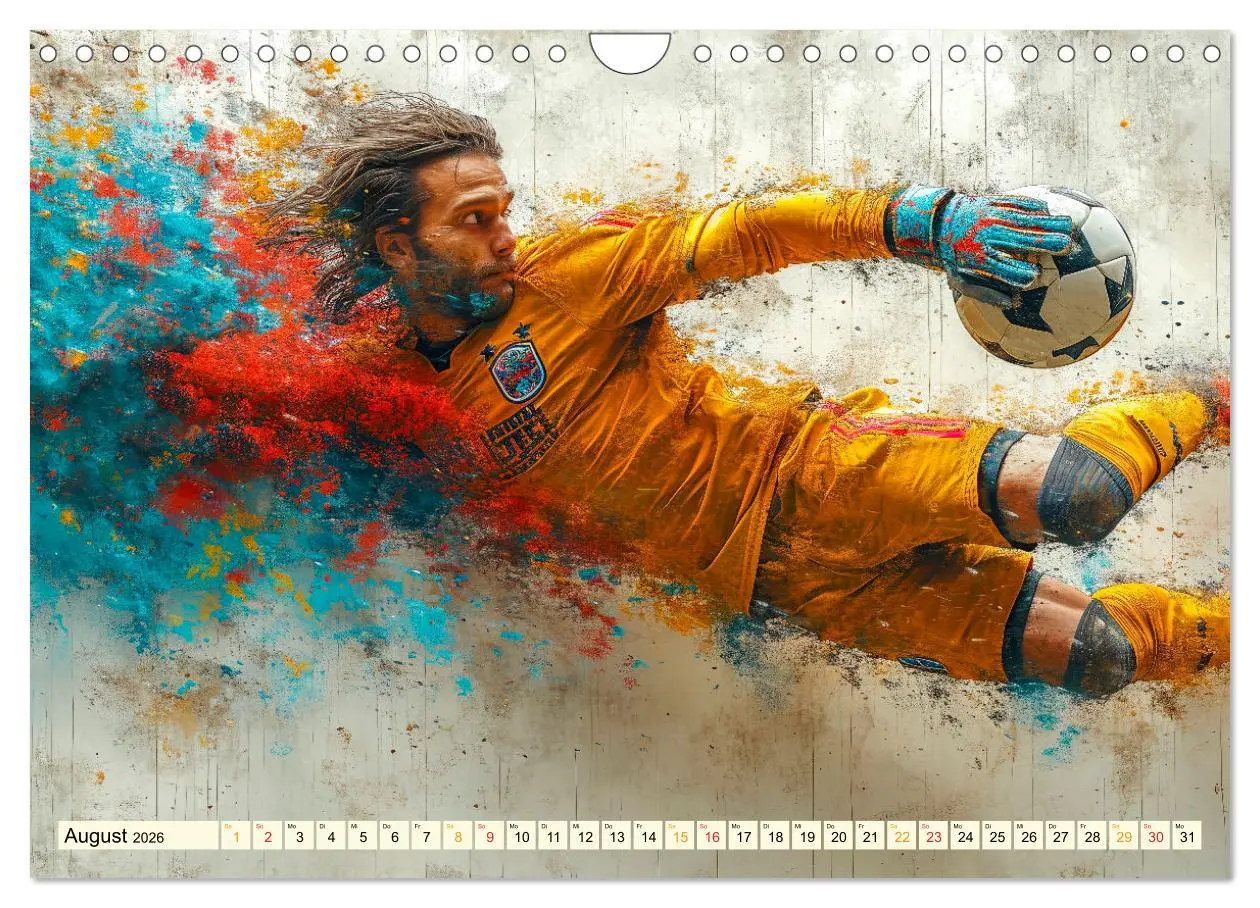 Bild: 9783457347775 | Fußball Torwart (Wandkalender 2026 DIN A4 quer), CALVENDO...