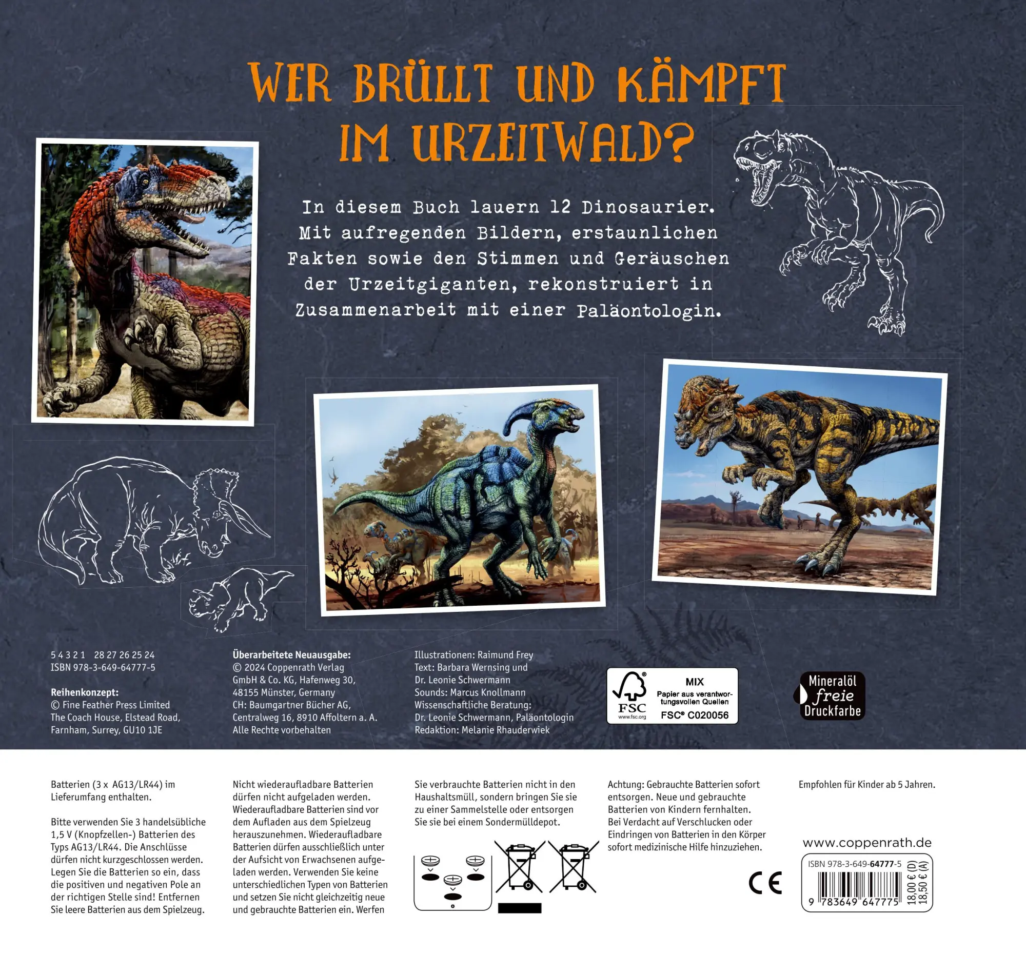Rückseite: 9783649647775 | Das große Dinosaurier-Soundbuch | Barbara Wernsing | Buch | 24 S.