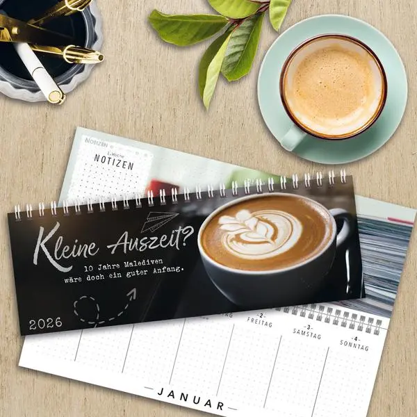 Bild: 9783731887775 | Tischquerkalender Kleine Auszeit? 2026 | Verlag Korsch | Kalender