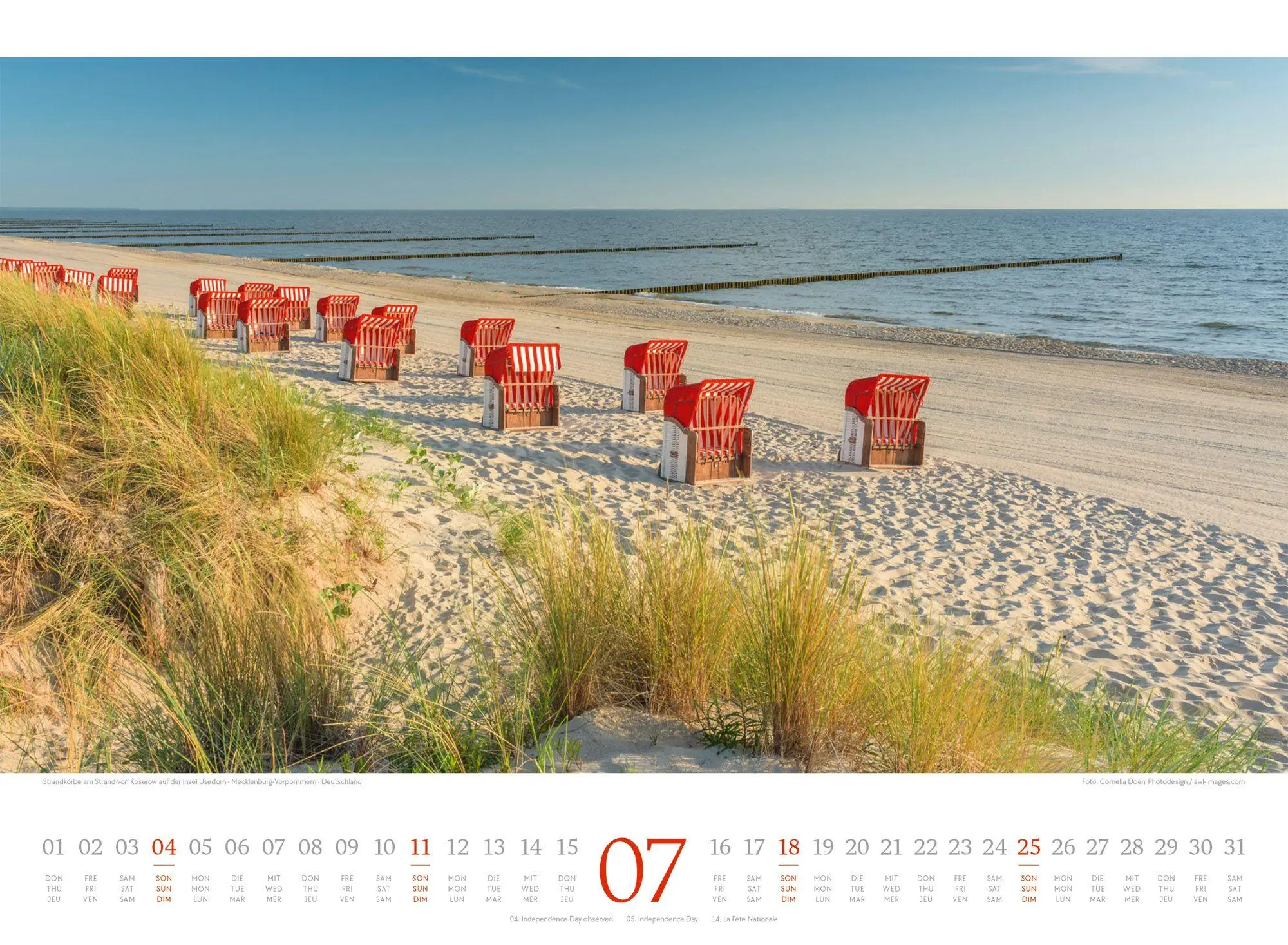 Bild: 9783838427775 | Tage am Meer Kalender 2027 | Ackermann Kunstverlag GmbH | Kalender