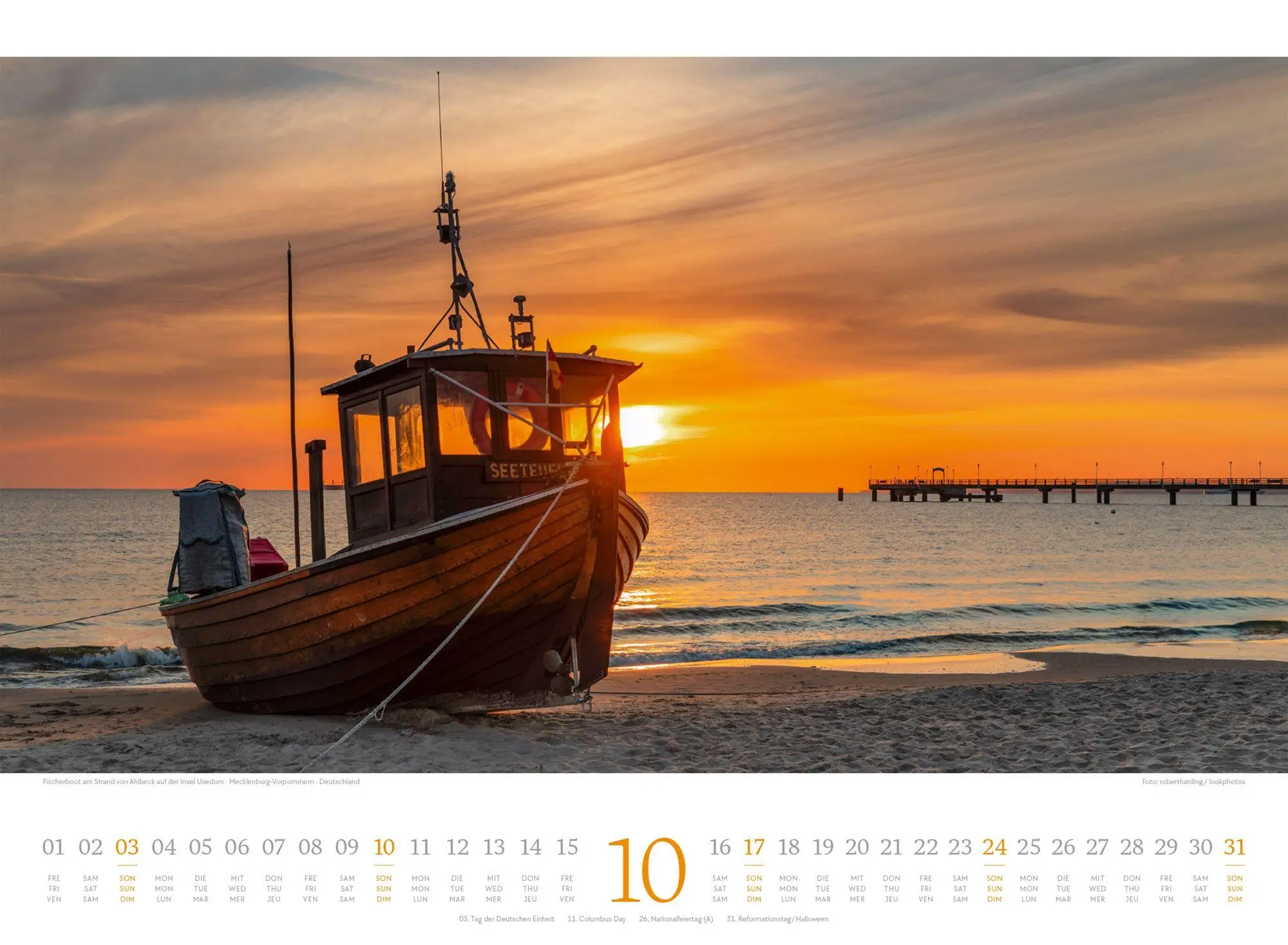 Bild: 9783838427775 | Tage am Meer Kalender 2027 | Ackermann Kunstverlag GmbH | Kalender