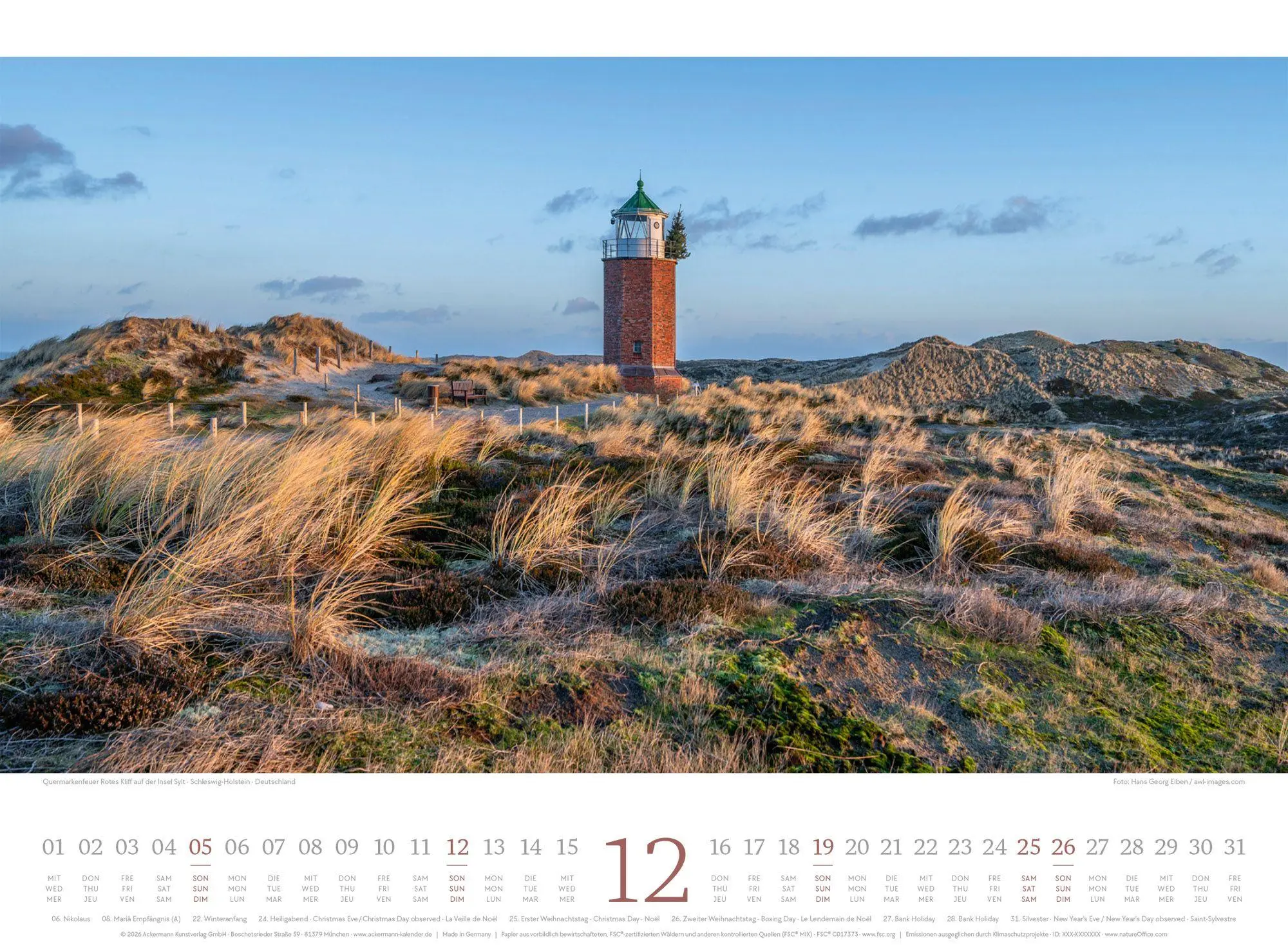 Bild: 9783838427775 | Tage am Meer Kalender 2027 | Ackermann Kunstverlag GmbH | Kalender
