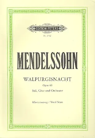 Cover: 9790014007775 | Die erste Walpurgisnacht Op.60 | Klavierauszug | Bartholdy | Buch
