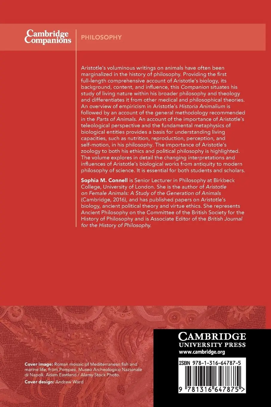 Rückseite: 9781316647875 | The Cambridge Companion to Aristotle's Biology | Sophia. M Connell