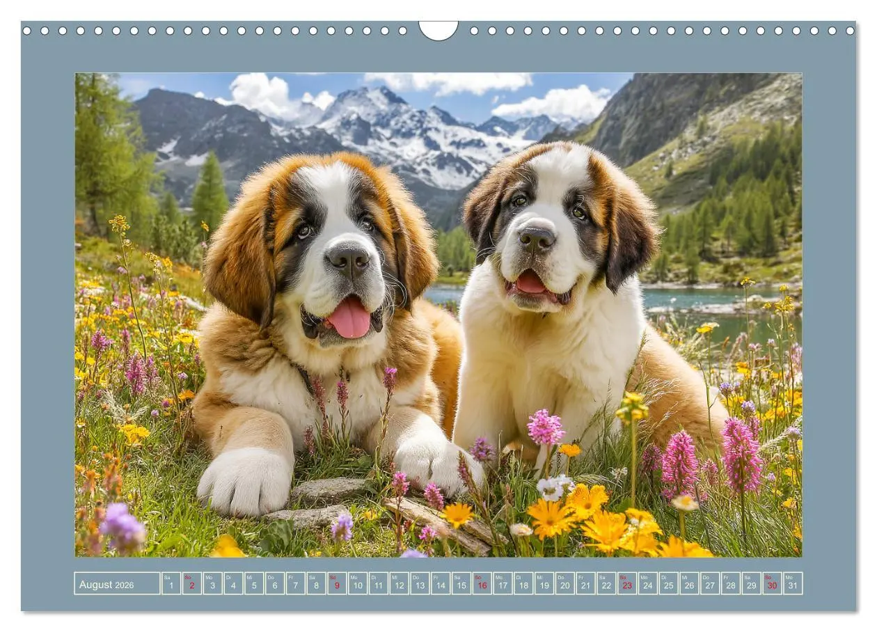 Bild: 9783457647875 | Königliche Bernhardiner. Die sanften Riesen der Alpen (Wandkalender...