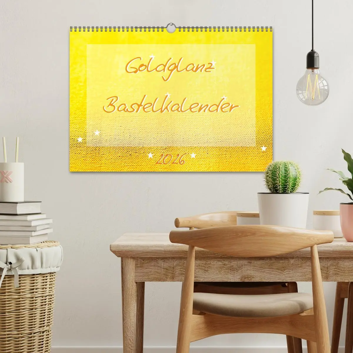 Bild: 9783457717875 | Goldglanz Bastelkalender (Wandkalender 2026 DIN A3 quer), CALVENDO...