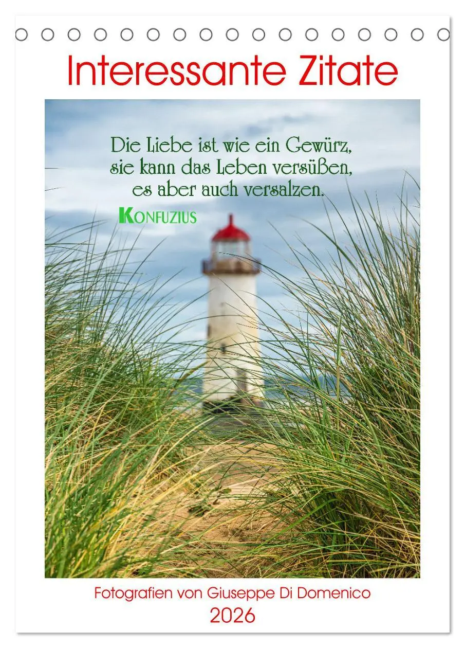 Cover: 9783516287875 | Interessante Zitate (Tischkalender 2026 DIN A5 hoch), CALVENDO...
