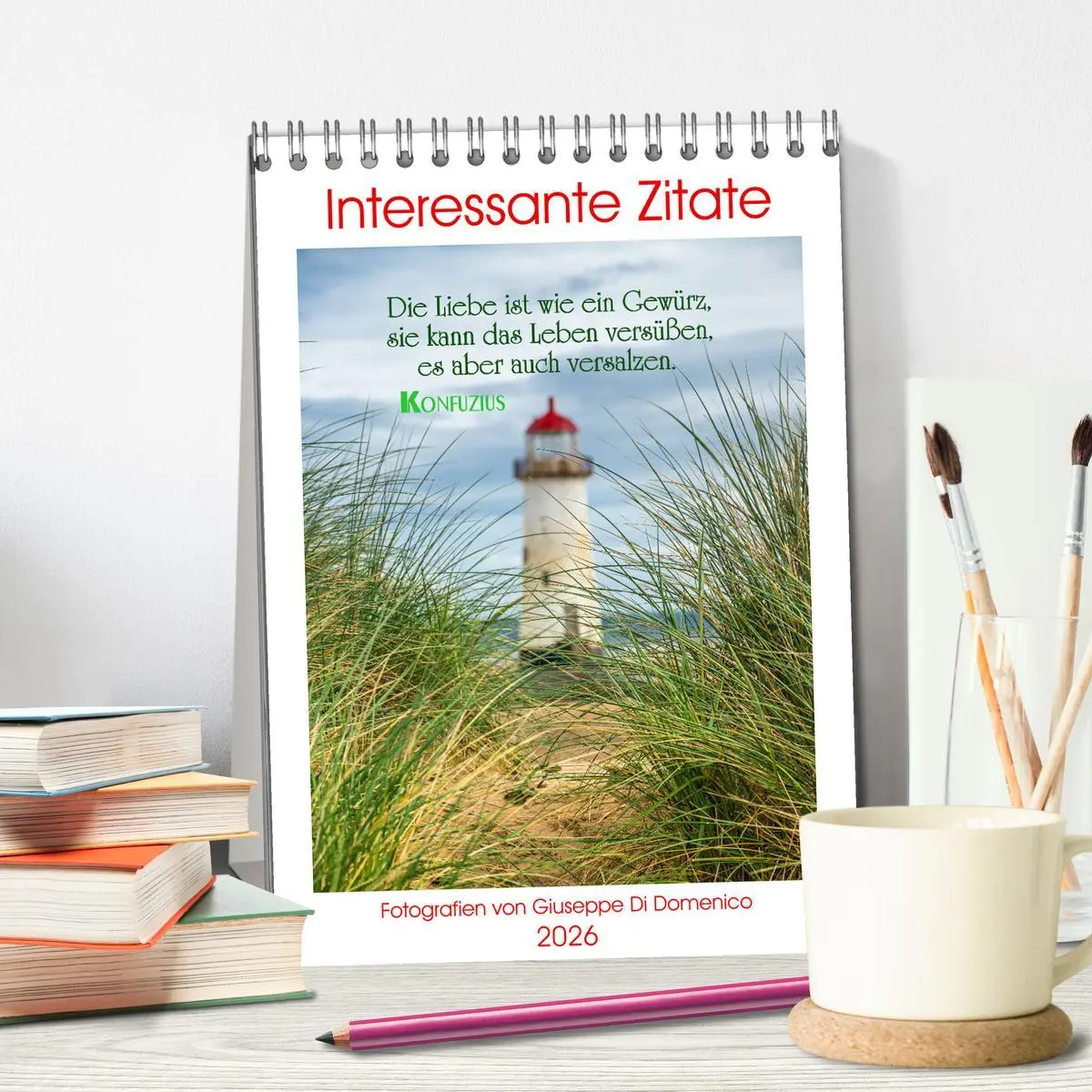 Bild: 9783516287875 | Interessante Zitate (Tischkalender 2026 DIN A5 hoch), CALVENDO...