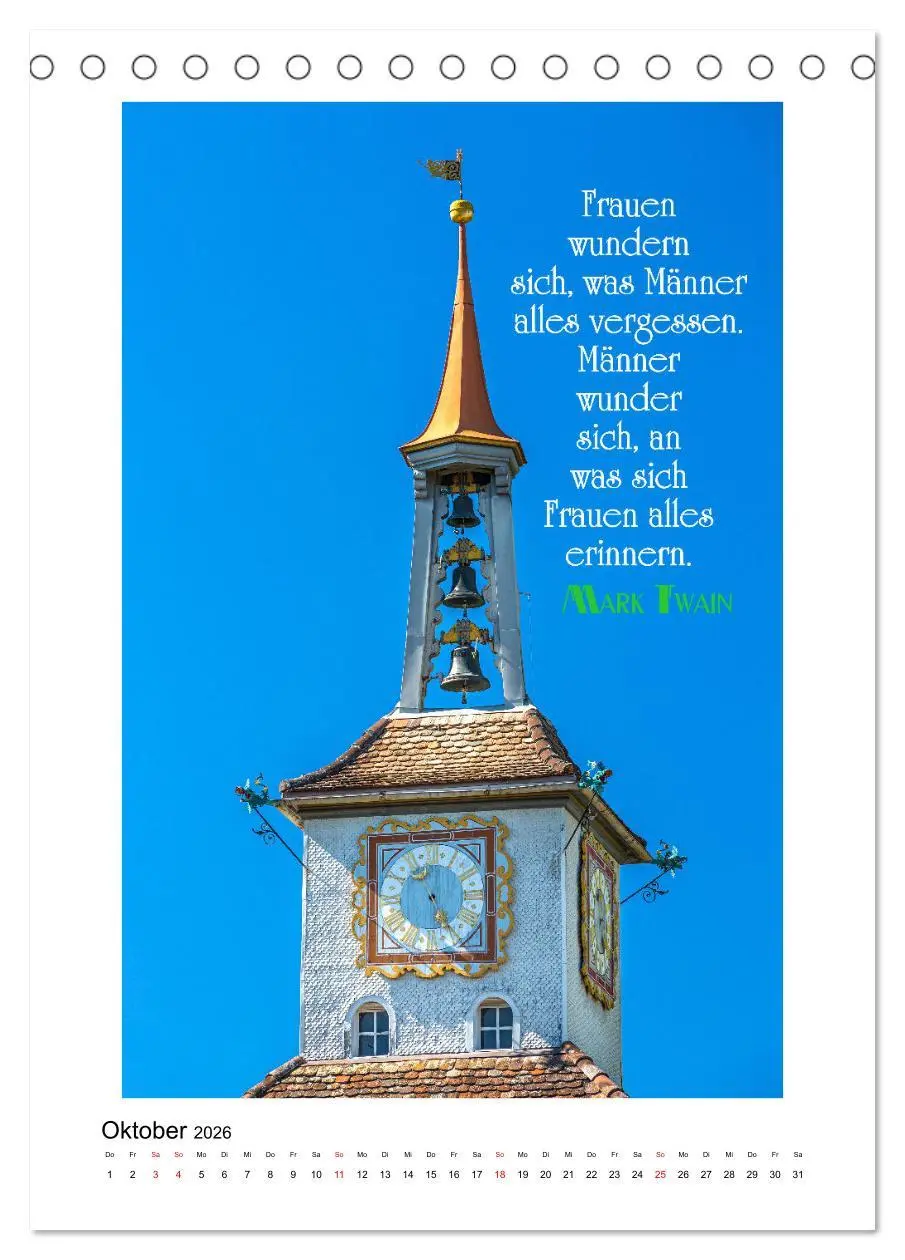 Bild: 9783516287875 | Interessante Zitate (Tischkalender 2026 DIN A5 hoch), CALVENDO...